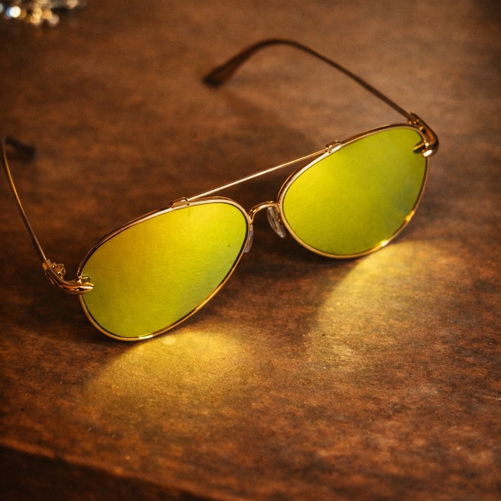 AQS (Aquaswiss) Unisex Tommie Aviator Sunglasses - NEW, Made In Italy